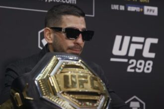 Underdog's Triumph: Ilia Topuria Stuns Alexander Volkanovski to Claim UFC Featherweight Title at UFC 298