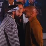BKFC Knucklemania 4 staredowns: Mike Perry mean-mugs Thiago Alves