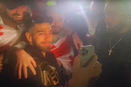 Watch Ilia Topuria get swarmed by fans at crazy Georgia homecoming