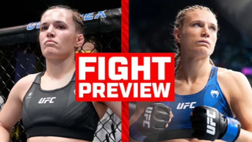 Erin Blanchfield battles Manon Fiorot