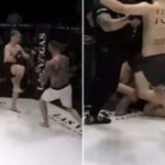 Chaos Unleashed: Referee KO's Fighter in Bonkers 2v1 MMA Match Amid Butt-Kicking Rampage