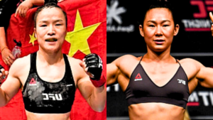 "Zhang Weili Retains UFC Strawweight Title in Thrilling Win Against Yan Xiaonan: A Chinese Derby Showdown"
