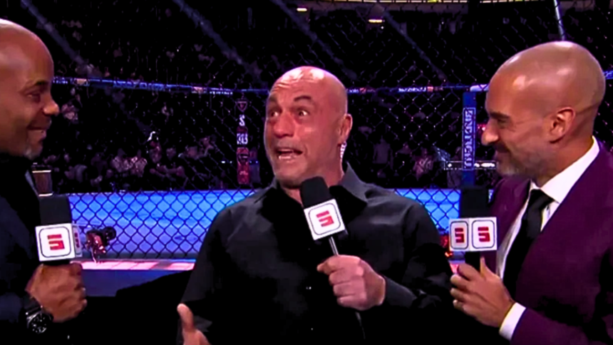 "Emotional Joe Rogan Nearly Tears Up at UFC 300: Fans Moved by His Passion"