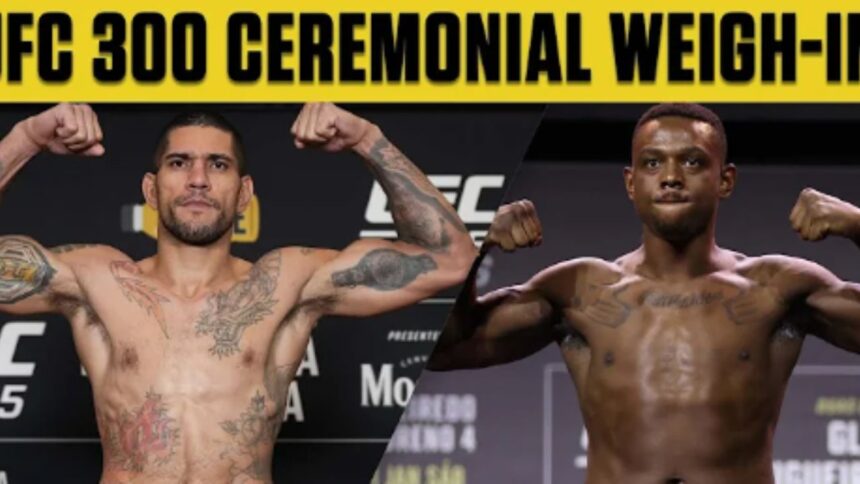 "UFC 300 Weigh-In: Flawless Prequel to Historic Las Vegas Showdown"