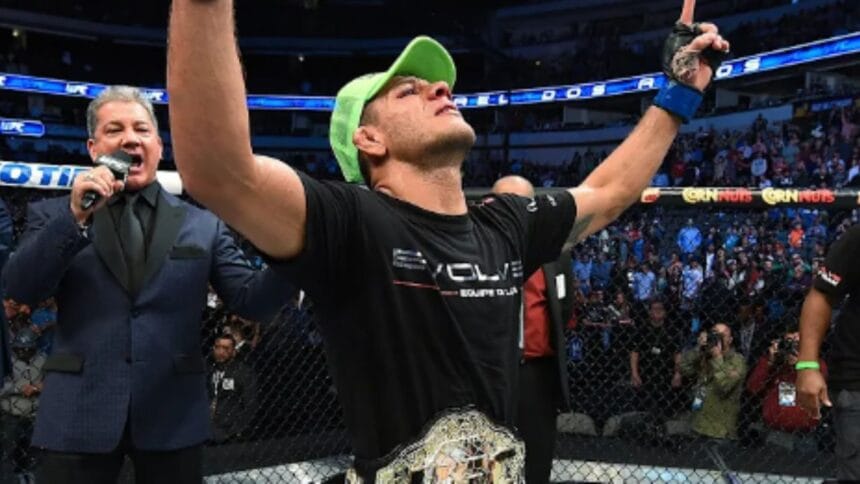 "Rafael dos Anjos: Champion's Journey Through Notable Fights and Title Defenses"