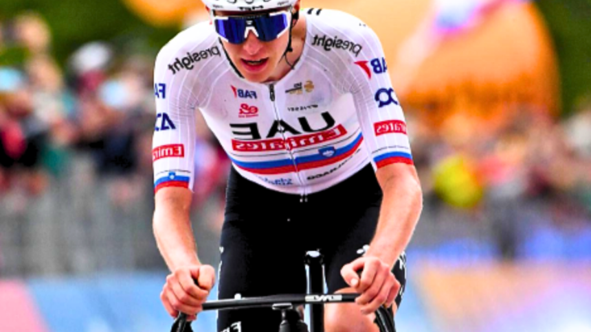 "Pogacar Makes Giro Intentions Clear: Secures First Stage Victory for UAE Team Emirates"